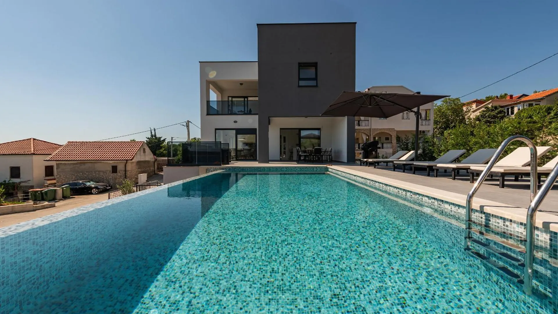 Seaview Villa A'More With Heated Pool Maslenica Croatia