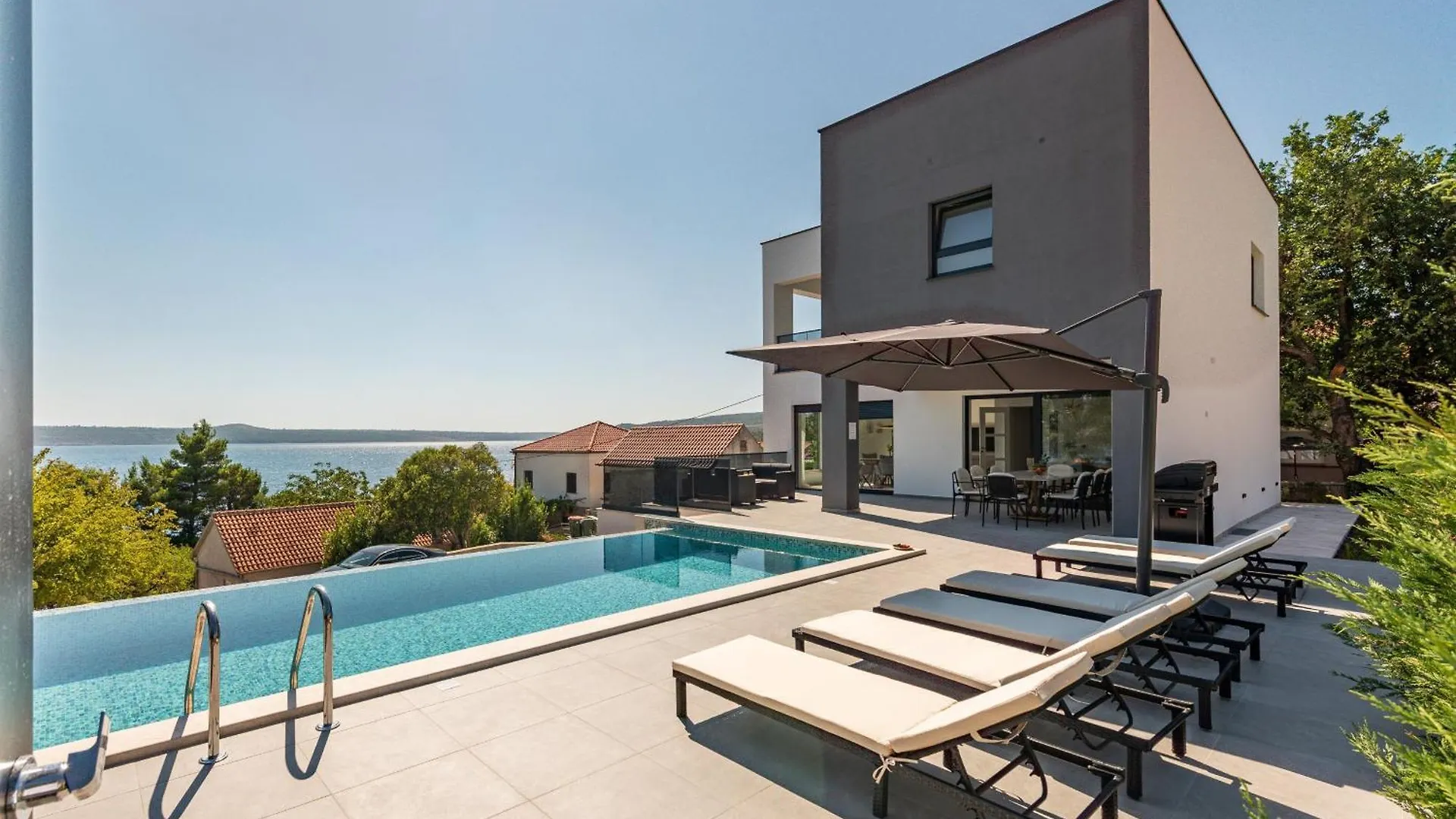 Seaview Villa A'More With Heated Pool Maslenica