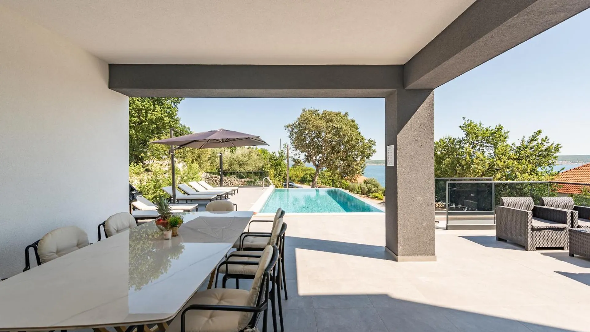 Seaview Villa A'More With Heated Pool Maslenica